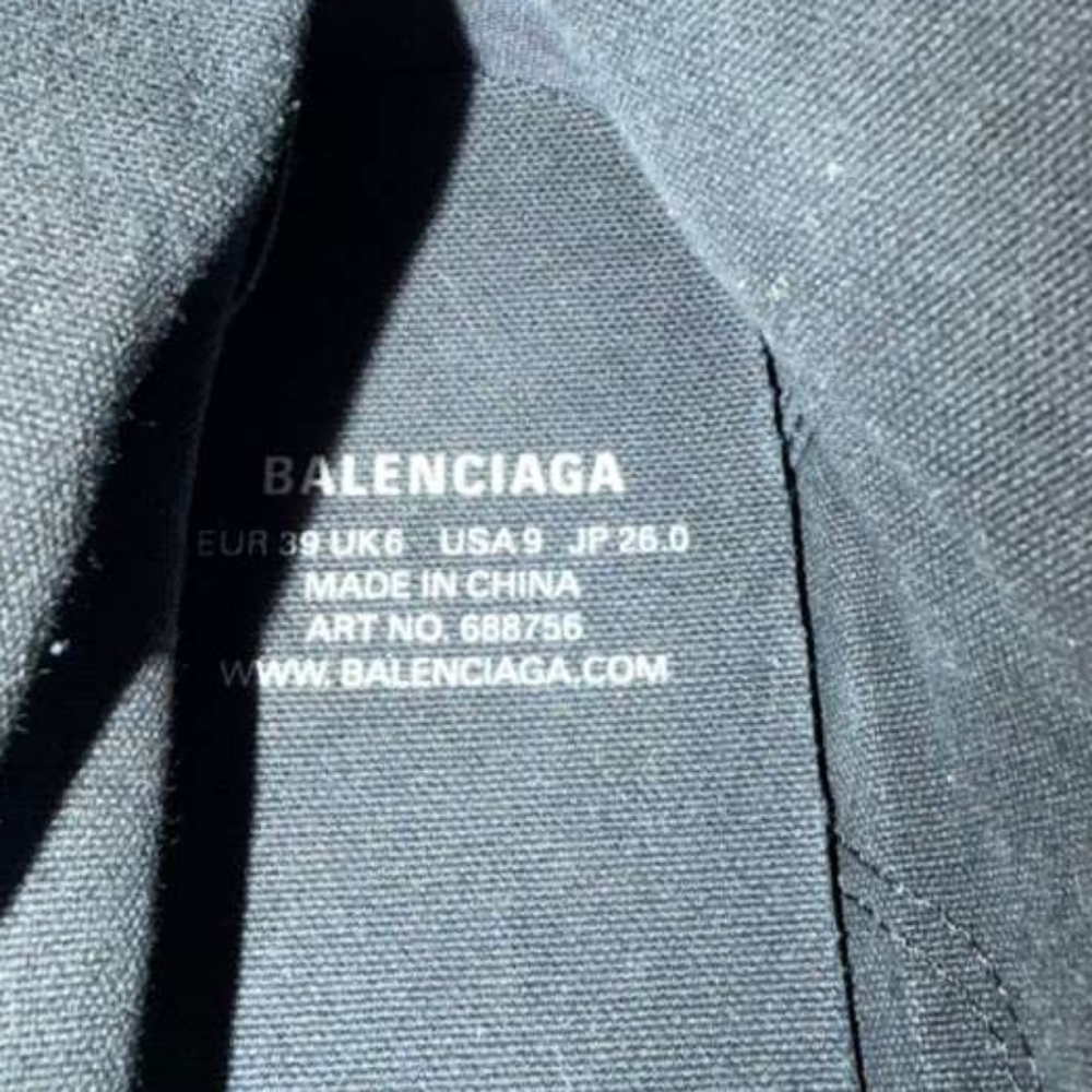 ÑBalenciaga Black Canvas HighTop Sneakers with White Soles No box, and the laces - Picture 8 of 10